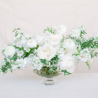 Lush Arrangement - White & Green