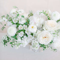 Lush Arrangement - White & Green