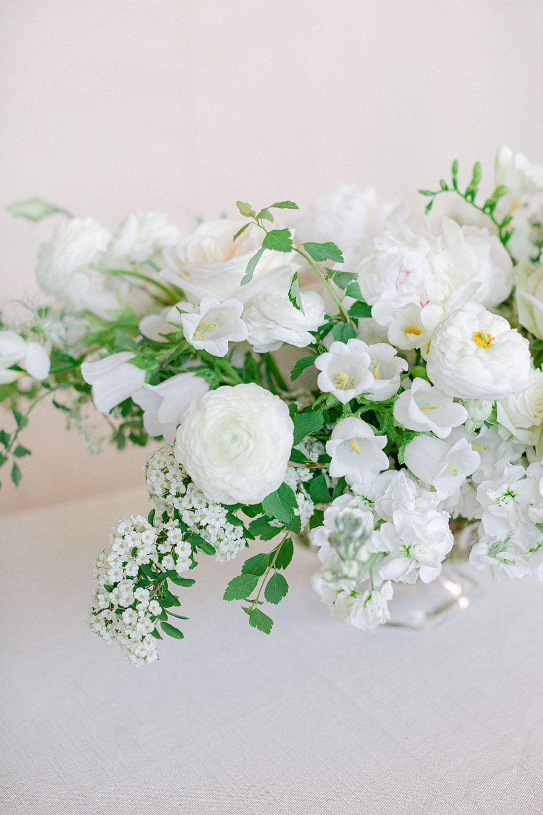 Lush Arrangement - White & Green