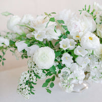 Lush Arrangement - White & Green