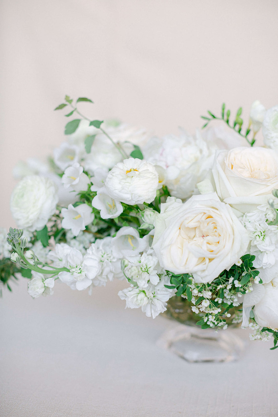 Lush Arrangement - White & Green