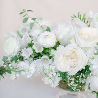 Lush Arrangement - White & Green