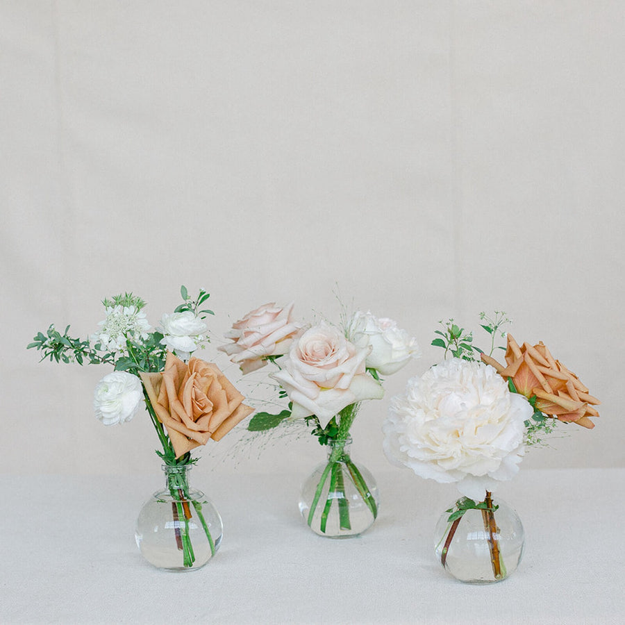 3 Petite Vases - Soft & Neutral